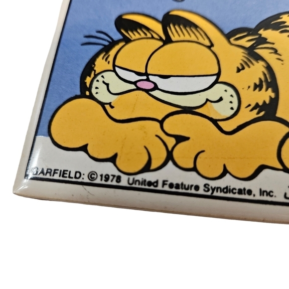Vintage Enesco Jim Davis 1978 Garfield Comic Strip Tiles Set of 4 G2 - Picture 4 of 11